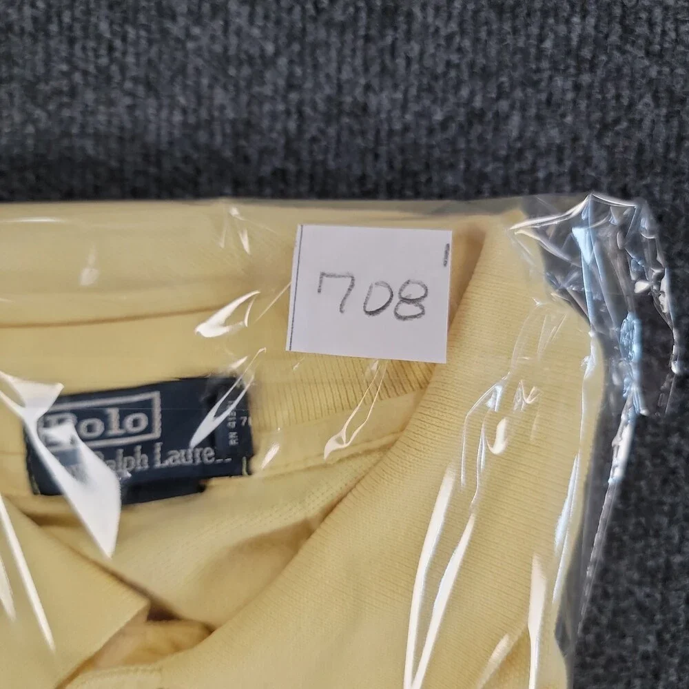 POLO by Ralph Lauren Men’s XL Yellow Cotton Polo Shirt Classic Fit